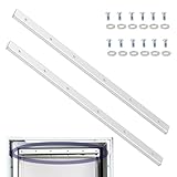 2Pcs PAC11-11040 Replacement Bracket for PetSafe Dog Door Replacement Flaps - Aluminium Alloy Dog Door Flap Bracket - Easy Installation with Screws (Extra Large)