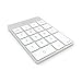 Satechi Slim Aluminum Bluetooth Keypad, Wireless Number Pad with 18 Keys, Micro USB Rechargeable Numpad, External Number Pad for MacBook Air/Pro M4, iPad Air/Pro M4/M3, iMac, PC - Silver