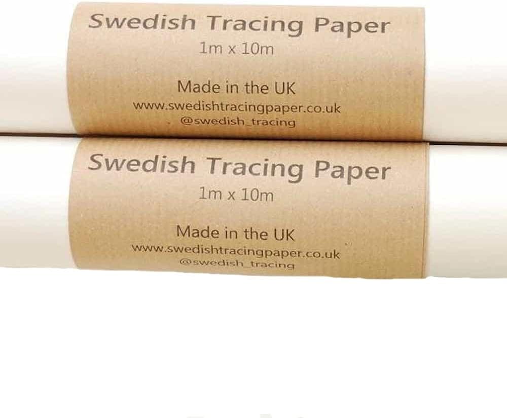 Plush Addict Swedish Tracing 10 Metre Roll 1M Wide Sewable Transparent