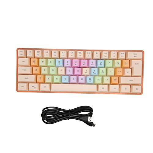 Teclado mecánico gaming Obetuensv5fzacrtno-11 USB-C 60%