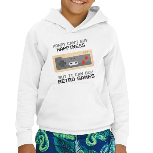 Sweat à capuche enfant retro games premium et confortable