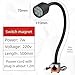 Industrial-Grade LED Machine Light With Adjustable Gooseneck & Magnetic Base - 1200LM Brightness For Lathe, Drill Press, Workbench - Durable Aluminum Alloy Design