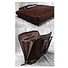 UZOURI Cowhide Briefcases Mens Genuine Leather Fashion Business Laptop Bags Carrying Cases Shoulder Bags #2