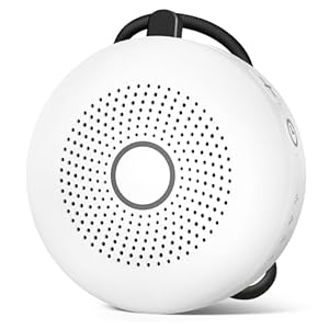 Portable White Noise Sound Machine 30 Soothing Sounds Rechargeable Battery Small for Travel 32 Volume Control Noise Canceling Sleep Machine Sound Therapy for Baby Kids Adults (White)