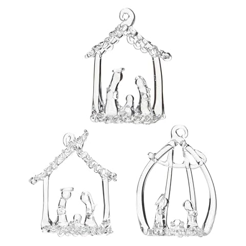 Widdle Gifts Glass Nativity Tree Decorations Cover