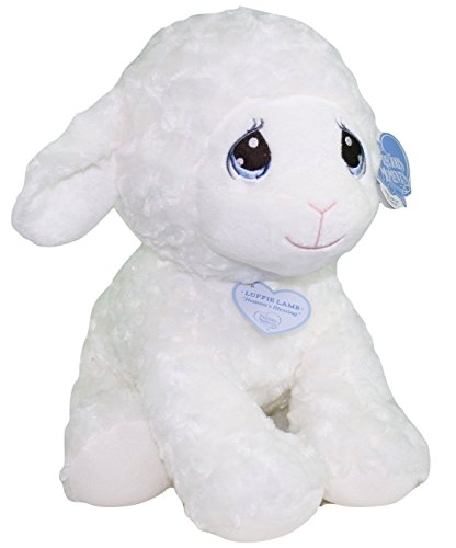 Image of Aurora® Inspirational Precious Moments™ Luffie Lamb Stuffed Animal - Cherished Memories - Enduring Comfort - White 12 Inches