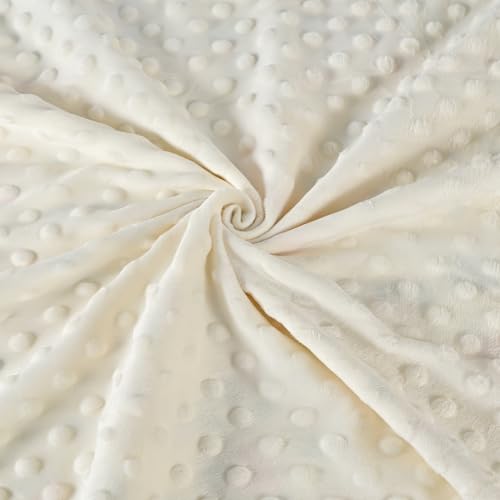Image of Baby Blanket 40x40 Inches,Muslin Cotton and Minky Dotted Double Layer Soft Receiving Blanket for Newborn Toddler,Strawberry Flower