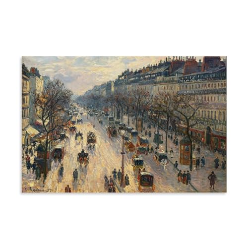 Cuadro de Camille Pissarro en lienzo con pergamino para una decoración elegante del salón