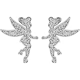 Disney Boucles d'oreilles Disney Fée Clochette Blanc Acier Inoxydable