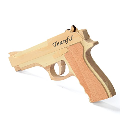 Teanfa Fashion Model Toy Band Gun Wooden Toy Gun #TOP4