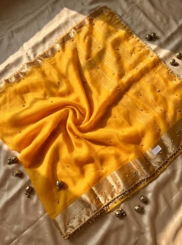Shri Hari tissue silk ghungroo saree – image 6