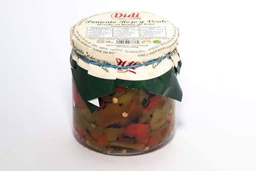 DIDI PIMIENTO ASADO TIRAS ROJO Y VERDE TARRO 330GR