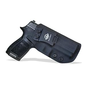 Sig P320 Holster IWB Kydex Holster Custom Fit: Sig Sauer P320 Carry/Compact Medium/Full Size Pistol Case – Inside Waistband Concealed Carry – Adj. Cant Retention – Cover Mag-Button – No Wear, No Jitter