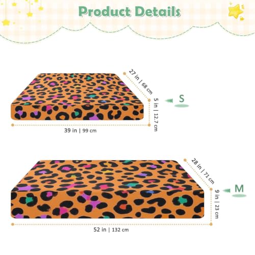 Drap-housse imperméable bébé 132x71 protège-matelas anti-fuite orange - 4
