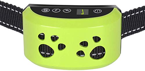 Dog No Bark Collar with Smart Detection Vibration and Harmless Shock- Rechargeable Anti Barking Device for Small Medium and Large Dog