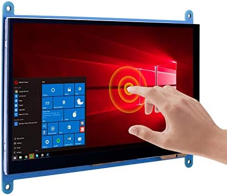 kuman 7 Inch Capacitive Touch Screen TFT LCD Display HDMI Module 1024x600 for Raspberry Pi 3 2 Model B and RPi 1 B+ A BB Black PC Various Systems SC7B