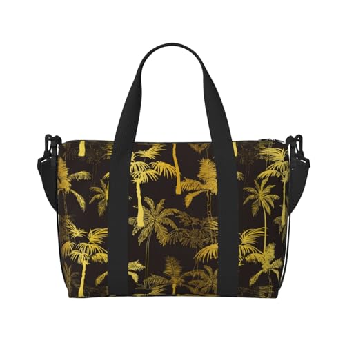 Sac pour ordinateur portable jaune palmier polyvalent pour le sport et vos voyages