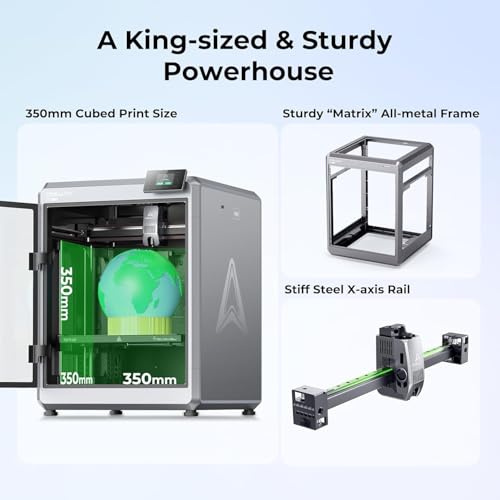 Image of 3IDEA Creality K2 Plus 3D Printer, Support Multi Color Printing Needs CFS, Max 600mm /s Fast Printing, Dual AI Cameras, Full-auto Leveling, Ready-to-Use FDM 3D Printers,Build Volume 350x350x350mm