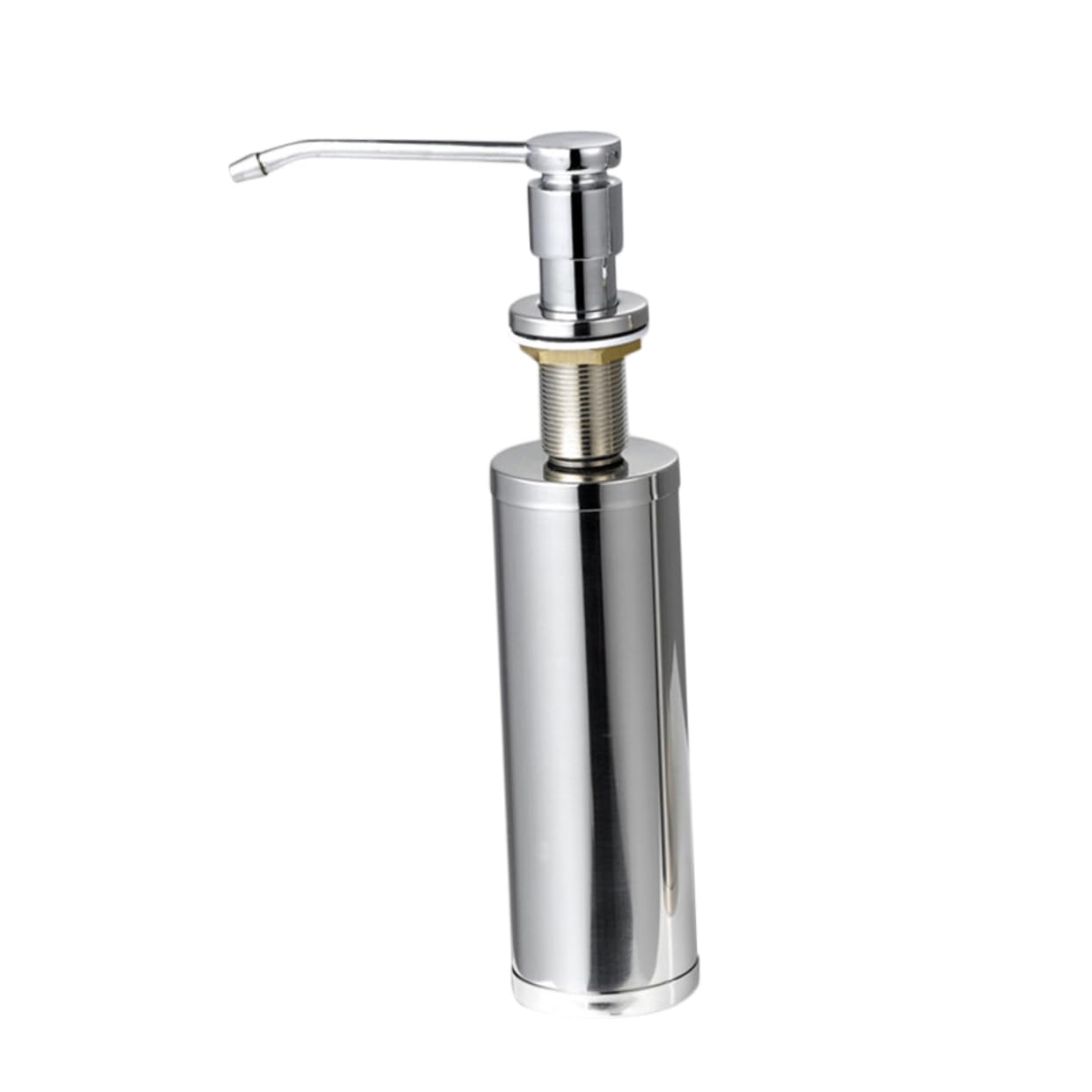 SHINEOFI Distributeur de Savonnette pour Lavabo en Acier Inoxydable Argenté, Résistant aux Acides, Installation Facile, pour Plan de Travail et Salle de Bain