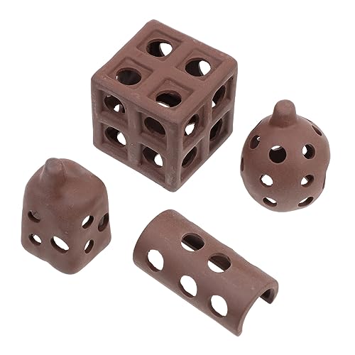 BAZEITFLOW 4個 缸用砂陶瓷?避洞 殖にな水 装飾 水槽用 の れ場所と使用可