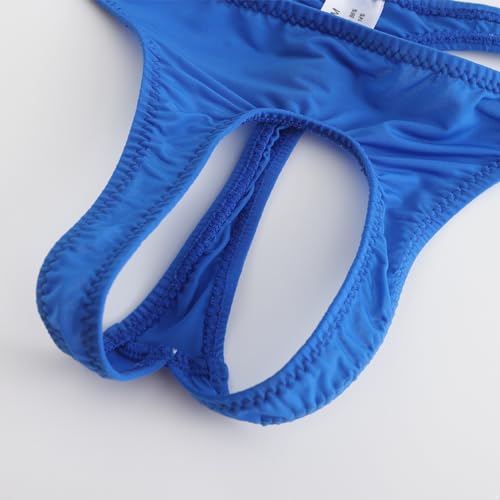 Hedmy Mens Smooth G String Thongs Open Front Hole Panties Sexy Jockstrap Bikini Briefs Underwear3