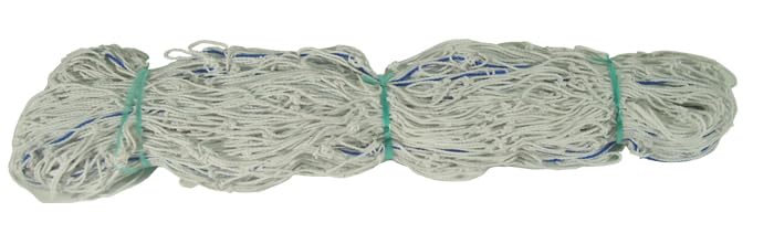 Samba Football Net - Spare Netting for 5x4ft Match Goal Posts - White 2.5mm Twine Thickness - 100mm x 100mm Square