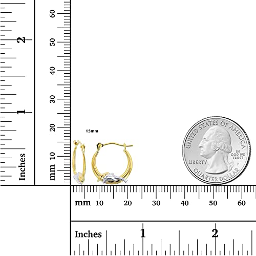 14K Yellow Gold High Polished Dolphins Hoop Earrings with Hinged Clasp | Dolphin Jewelry | Earrings For Sensitive Ears | Beautiful Hoop Earrings for Women | Solid Gold Earrings For Women3