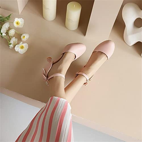 Big Girls High Heel Catwalk Model Shoes 𝐏umps High School Prom Solid Ball Party Gown Sandals (Pink, 13 Little Child)4