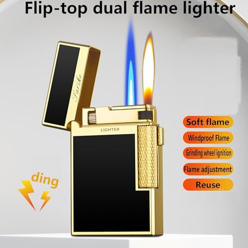Encendedor de butano vintage con llama de chorro para camping 4