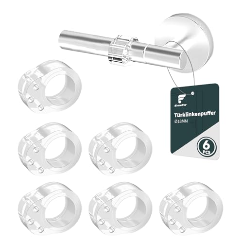 shinfly 6er Set Türstopper Klinke, Transparente PVC...
