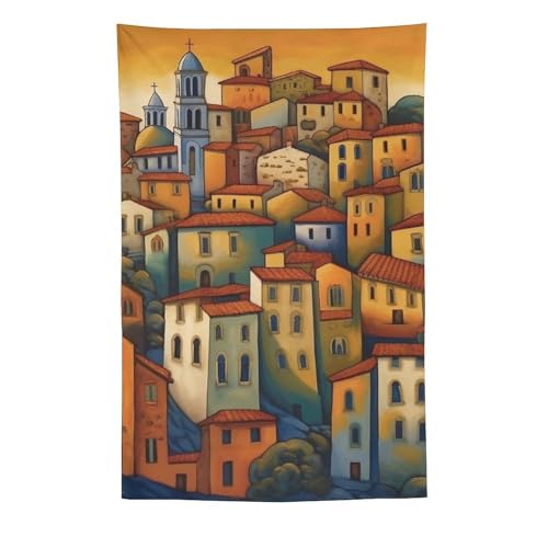 Tapisserie murale urbaine pour habiller un grand mur blanc vide