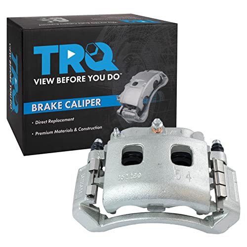 Image of TRQ Front Left Right Brake Caliper w /Bracket Driver Passenger Side | For 2004-2006 Dodge Durango 2002-2005 Ram 1500