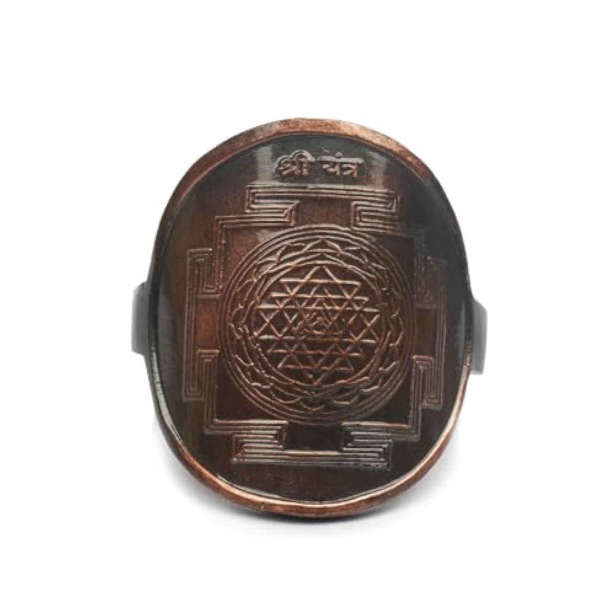Shree Yantra Copper Ring for Unisex