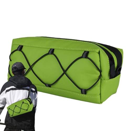 Pochette de vélo pour guidon – 25 cm étanche, sac , support de téléphone à accès rapide avec bandes réfléchissantes | Porte-vélo pratique pour les déplacements quotidiens, les achats, voyages