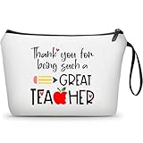 Teacher Appreciation Graduation Gifts for Women New Daycare Future Teacher Unique Small Makeup Cosmetic Bag