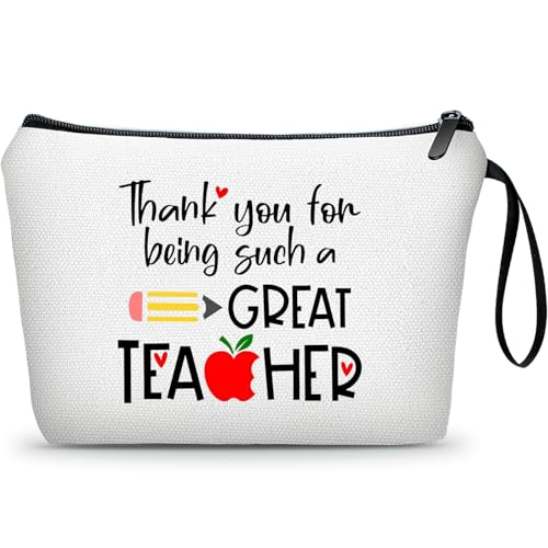 Teacher Appreciation Graduation Gifts for Women New Daycare Future Teacher Unique Small Makeup Cosmetic Bag