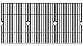 720-0896B 720-0896 Grill Grates Replacement Parts for Nexgrill 6 Burner 730-0898 720-0898 720-0898a 730-0896 730-0896b Grates 17 Inch Cast Iron Cooking Grid Nexgrill Gas Grill Parts