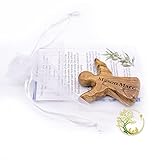 Personalized little Guardian Angel | Tiny Olive wood Pocket or Handheld Angel for protection...