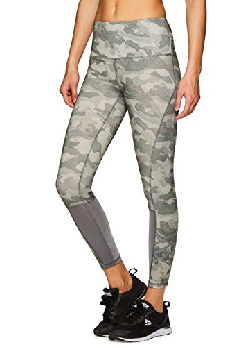 Camo Mesh Workout Leggings Green 