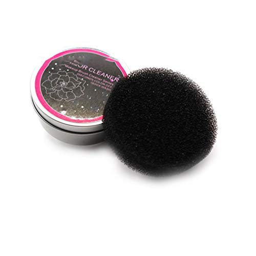 Deniseonuk Multi-function Makeup Brush Cleaning Sponge Makeup Brush Eye Shadow Brush Dry Cleaning Sponge Adsorption Cleaning Sponge