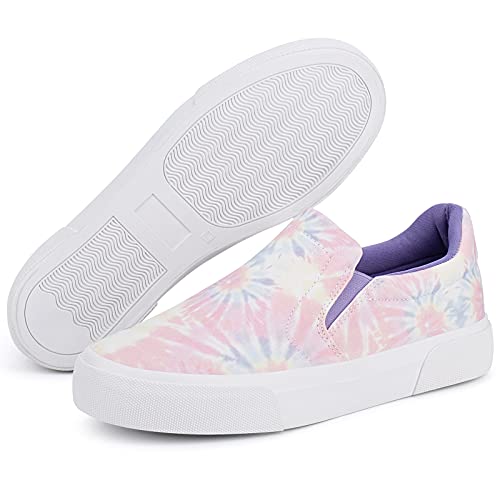 Image of JENN ARDOR Womens Slip On Sneakers Perforated /Quilted Casual Shoes Fashion Walking Flats