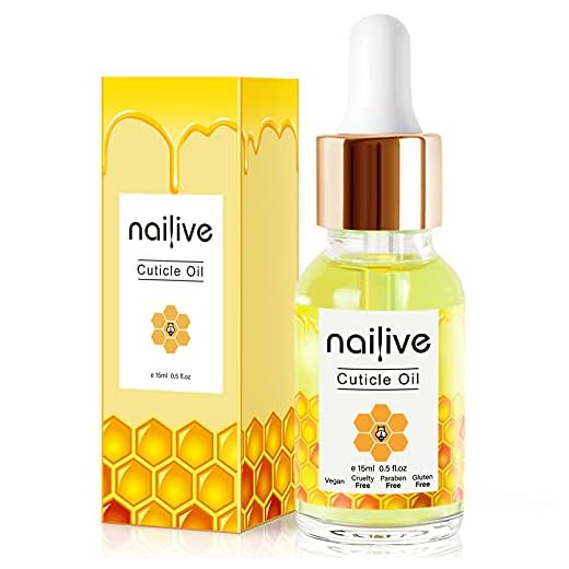 Nailive Miel&Leche Aceite Cuticulas Uñas 15ml, Aceite Hidratante para Uñas y Cuticulas con Aceite Jojoba Vitamina B&E, Básico para Manicura para Reparadora de Cuticulas y Uñas