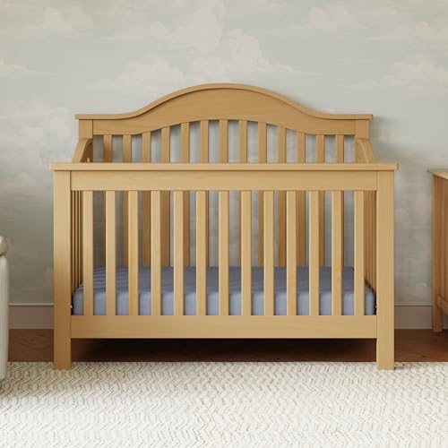 Image of DaVinci Jayden 4-in-1 Convertible Crib, GREENGUARD Certified, Honey