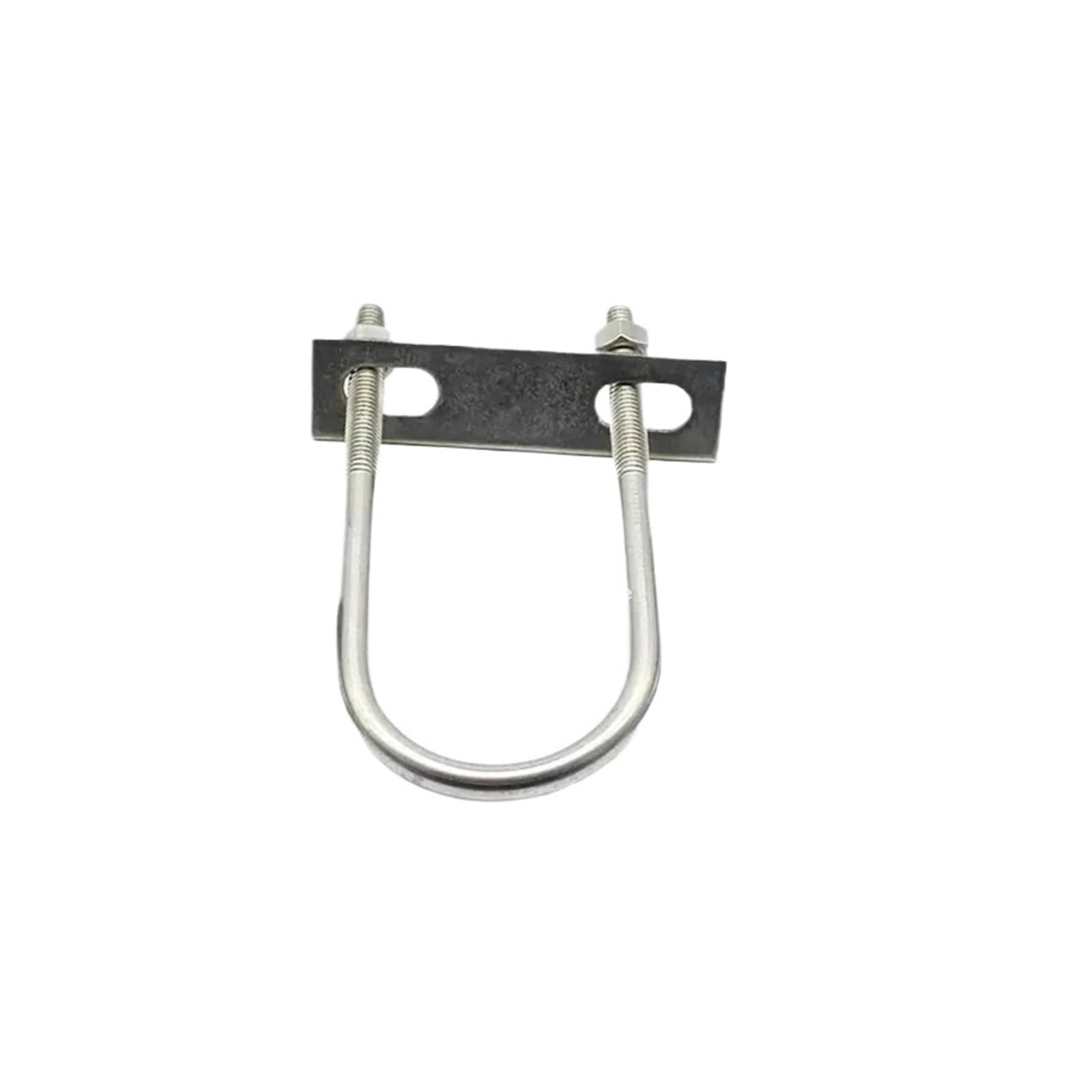Bullone Morsetto for tubi a forma di U con vite a forma di U in acciaio inossidabile 304 con cerchio quadrato deflettore(1set M10x51x85)