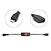 LoveRPi MicroUSB Push On/Off Power Switch Cable with Red LED for Raspberry Pi 3 Model B+ (Female to Male)