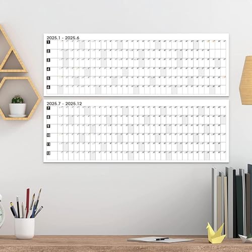 Calendário do ano 2025,Calendário de parede do ano completo 2025 - Calendário de parede anual de 365