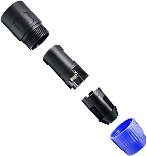 Conector speakon NL4FC de audio 4 polos compatible con NL4FX para cable de amplificador 4