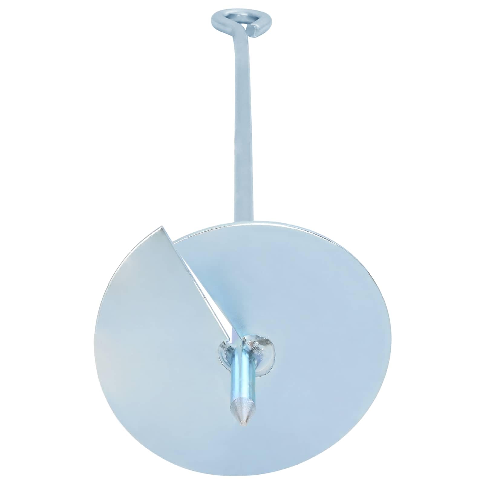 10 picchetti di ancoraggio a terra Ø 10 x 60 cm in metallo zincato per giardino, gazebo e tende, argento