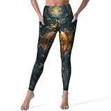 Tissu doux : ce pantalon de yoga pour femme est fabriqué à partir d'un mélange de qualité supérieure de 90 % polyester et 10 % élasthanne, offrant un ajustement confortable mais extensible. Le matériau est exceptionnellement doux sur la peau, assurant un confort lors de toute activité. Ce legging pour femme est parfait pour les entraînements et au quotidien