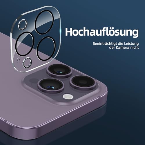 NEW'C für iPhone 14 Pro Max für Panzerglas + Kameraschutz – Ansicht 4